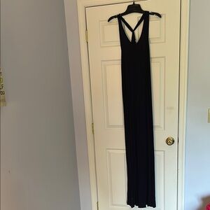 GAP Navy Tall Sleeveless Maxi Dress